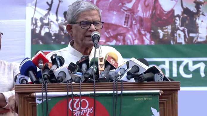 Mirza Fakhrul Islam Alamgir Photo Taken from television