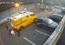 Armored truck runs over two women while reversing inside shopping mall Armored Truck Runs Over Two Women While Reversing Inside Shopping Mall