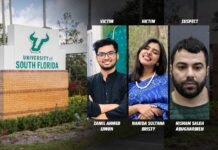 USF Double Murder Case: One Found Dead, Another Still Missing, Suspect Arrested USF Double Murder Case: Two Victims Zamil Limon, Nahida Bristy and the suspect Abugharbieh